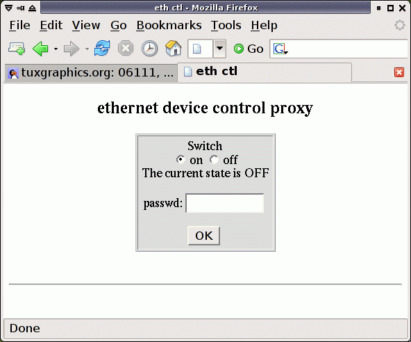[harware control through the internet, cgi-script]
