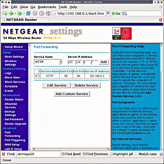 [netgear port forwarding]