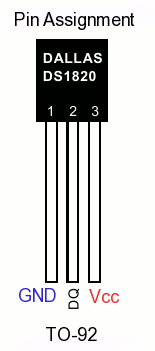 DS18S20 1-wire temperature sensor