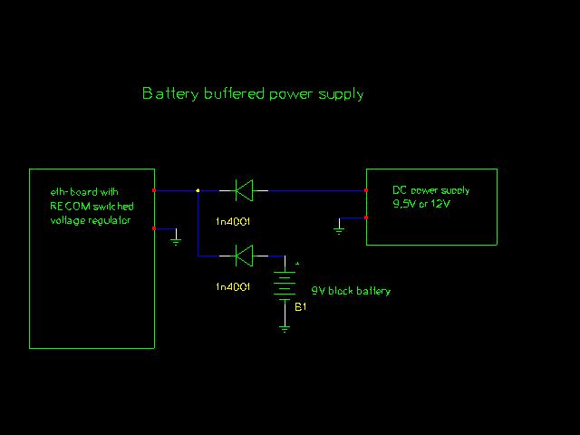 circuit diagram: 9V battery buffer