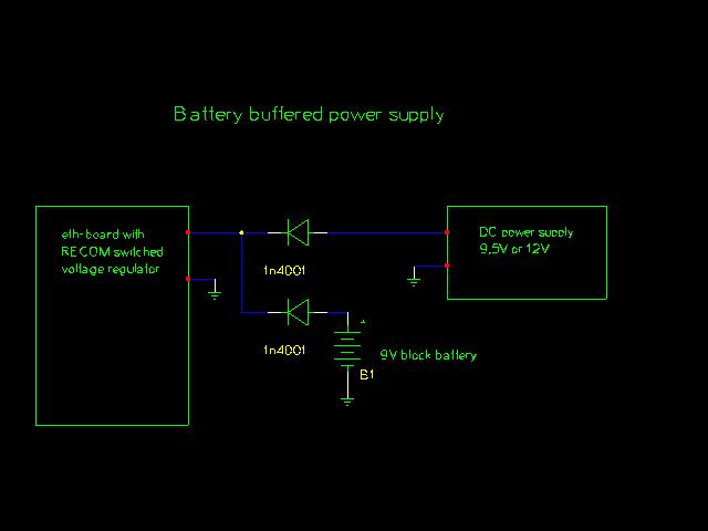 circuit diagram: 9V battery buffer