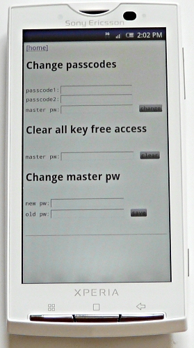 change passwords