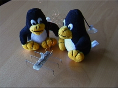 tux with robot