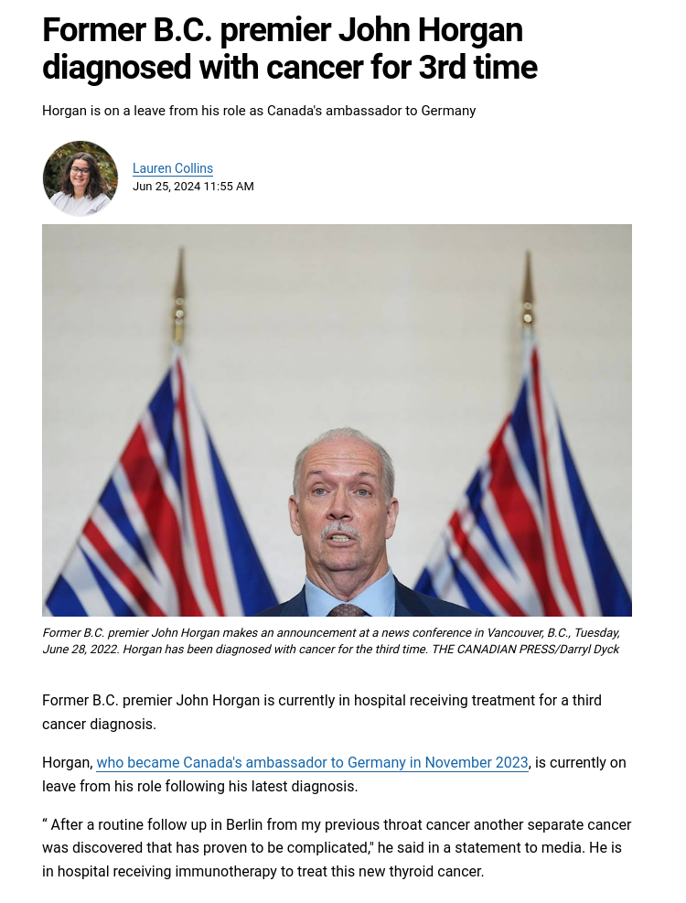 John Horgan, June 2024