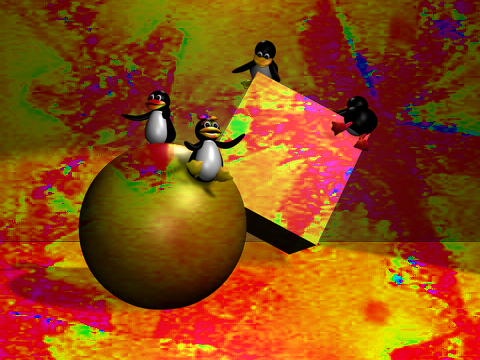 [tux penguins in street of art]